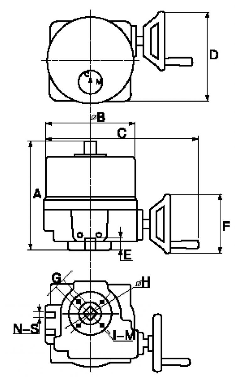 Затвор дисковый поворотный Ду250 Ру16 с электроприводом